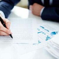 Person doing paperwork