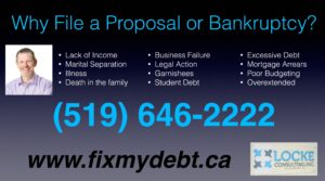 Why file a proposal or bankruptcy