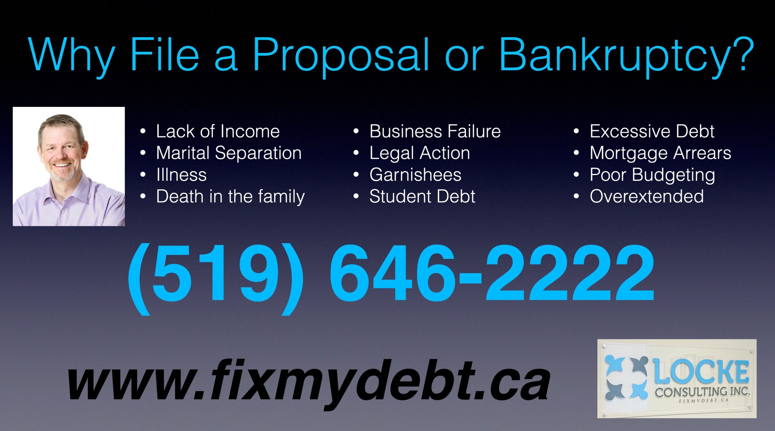 Why file a proposal or bankruptcy